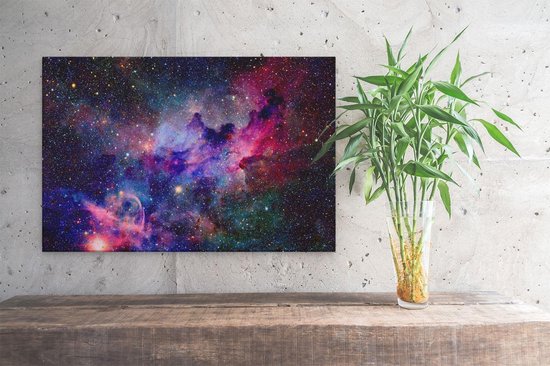 Artaza Canvas Schilderij Sterrenstelsel in de Ruimte  - 30x20 - Klein - Foto Op Canvas - Canvas Print