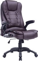 Monkey's Luxe Massage Bureaustoel - Massagestoel - Bruin Bordeaux - Gamingstoelen - Game Stoel - Lig en Trilfunctie - Warmtefunctie - Comfort - Duurzaam - 360 graden - Ergonomisch
