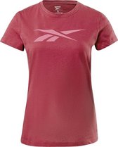 Reebok Training Ess. Shirt Dames - sportshirts - rood - maat XL