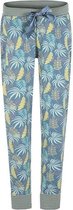 Charlie Choe Dames broek Blauw Palmblad - E39104-38  - E-TROPICAL FEVER WOMEN XL