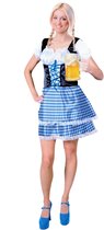 Tiroler Jurk – Dirndl - Oktoberfest - Dames - S/M 36-38 Blauw-Zwart