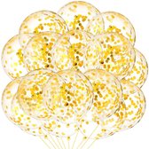 30 stuks Goud Papieren Confetti Helium Latex Ballonnen MagieQ Feest|Party|Kinderfeesje|Decoratie|versiering|Kerst|