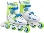 inlineskates Velocity polypropyleen 82A wit/groen mt 36-38