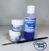 Kunstnagels/Nepnagels Acryl set Liquid/Clear/Pink/Penseel variatie 4
