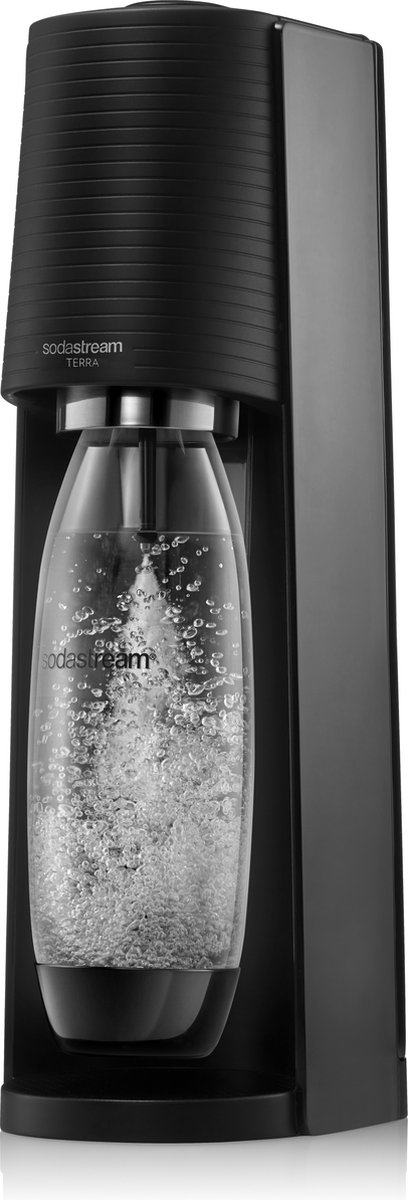 Machine à eau gazeuse SodaStream Terra Black + 2 bouteilles