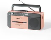 Crosley - Cassetespeler - Draagbare Radio - Roze - Bluetooth