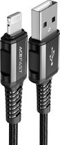 USB-A  naar lightning laadkabel - MFI-gecertificeerd -  2.4A fast charge - 1.2 meter