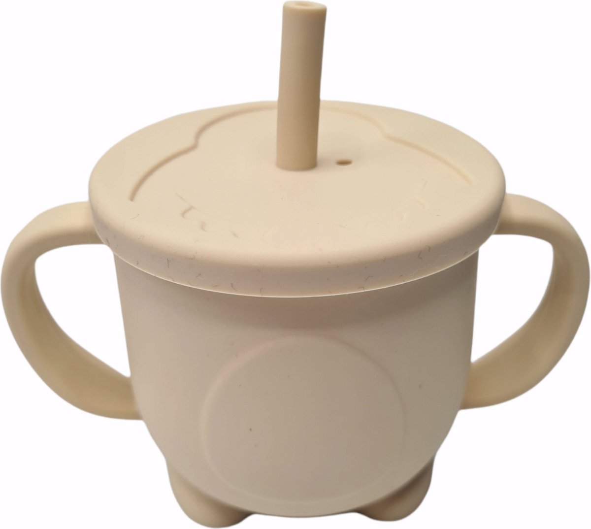 Goedkoopste Rietjesbeker - Drinkerbeker - Antilek beker - Sippy cup - Baby - Peuter - 150ML - Beige