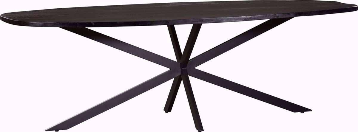 Starfurn Elegance Eettafel Deens Ovaal 240 cm Zwart Mangohout