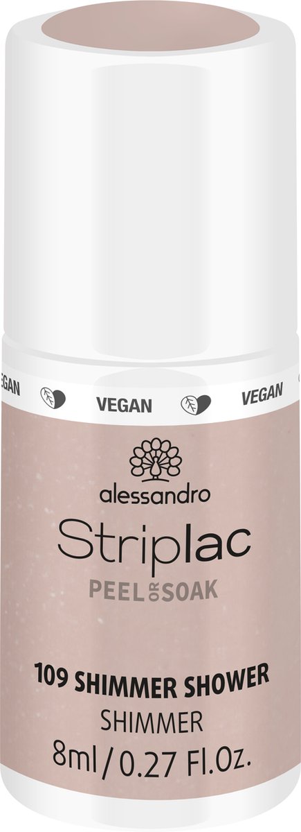 Goedkoopste ALESSANDRO ACQU - Striplac Peel or Soak 109 Champagne Shower - 8 ml - color gel