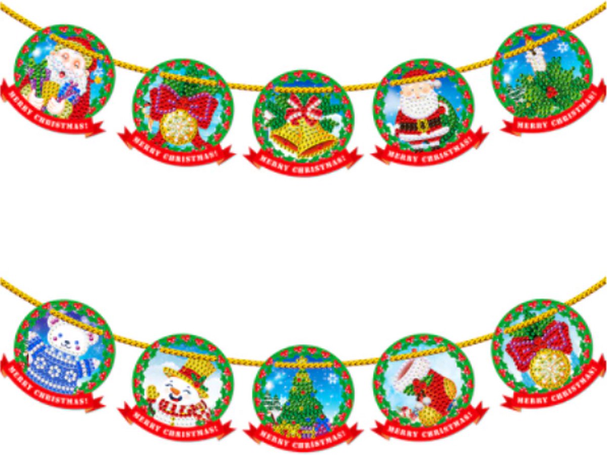 Diamond Painting "JobaStores®" Kerst Slinger 01