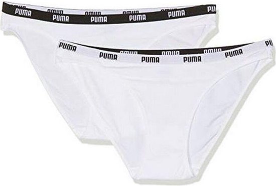 PUMA Iconic Bikini 2P Dames Slips - Zwart - Maat XL