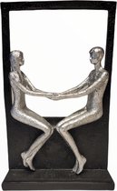 Gilde Handwerk - Sculptuur - Holding Hands - Polyresin - 26 cm hoog