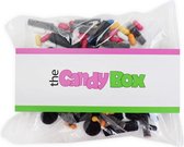 The Candy Box drop mix snoepzakjes - 'Regen Droppels' snoep - Gevuld met 200 gram snoep mix Uitdeel en verjaardag cadeau man, vrouw, kinderen met: Venco gekleurde dropstaafjes, Hek