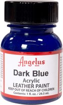 Angelus Leather Acrylic Paint - textielverf voor leren stoffen - acrylbasis - Dark Blue - 29,5ml