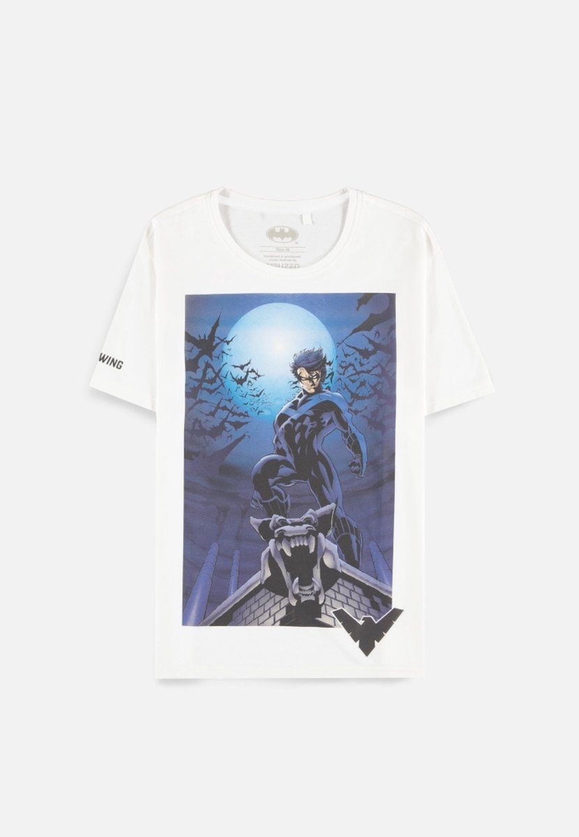 DC Comics Batman - Night Wing - Graphic Heren T-shirt - L - Wit