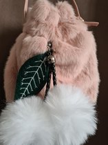 Kindertas - Zacht tas - Tas pluche - Tas lichtroze - Verjaardagscadeau meisje - Cadeau kind - Schoudertas Fluffy