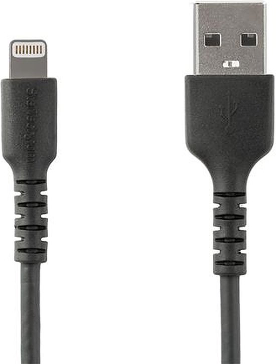 Kabel USB naar Lightning Startech RUSBLTMM2MB 2 m Zwart