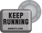 Bibbits aimants de course | Continuez à courir Argent