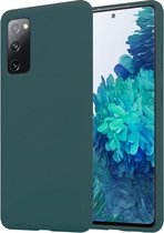 Hoogwaardige Siliconen back cover case - Geschikt voor Samsung Galaxy A51 - TPU hoesje Groen (2mm dik) Extra Stevig hoesje