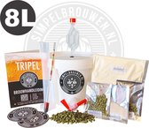 SIMPELBROUWEN® - SIMPEL TRIPEL - 8 LITER - Bierbrouwpakket - Zelf Bier Brouwen Bierpakket - Startpakket - Gadgets Mannen - Cadeau - Cadeau voor Mannen en Vrouwen - Vaderdag Cadeau