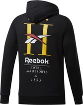 Reebok Cl Gp Hotel Hoodie Sweatshirt Mannen Zwarte Xs