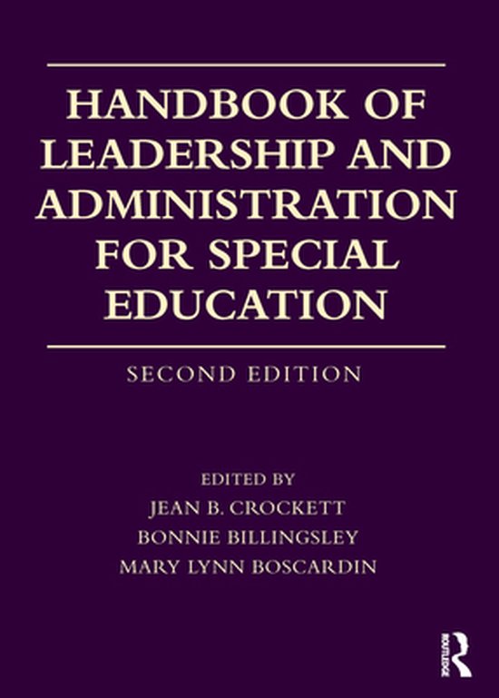 Handbook of Leadership and Administration for Special Educat ... - cover