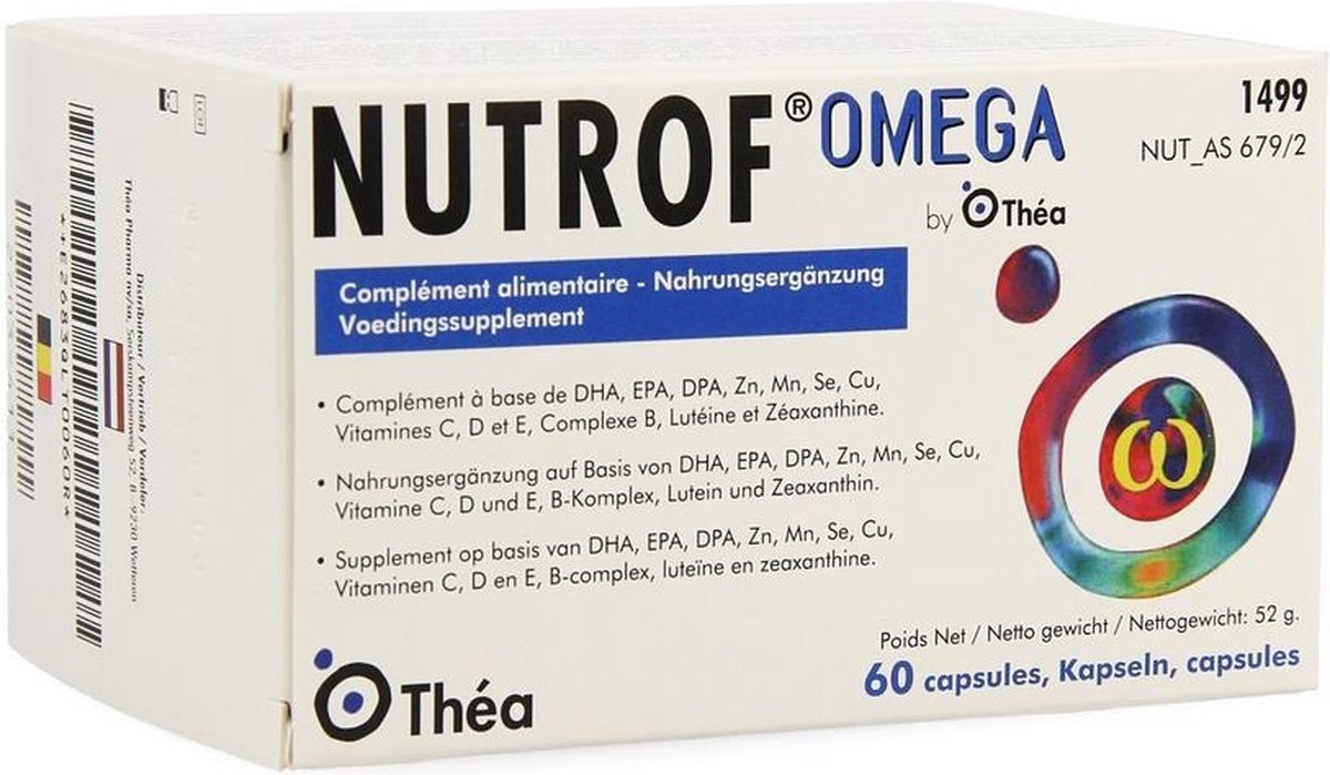 Goedkoopste Nutrof Omega - Voedingssupplement - vitamines - 60 capsules