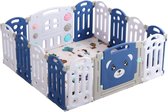 Playm® Speelbox Voor Kinderen - Opvouwbare Playpen - Kleurrijke Speelmat - Veilige Baby Speelplaats - 186 x 192cm - 0-6 Jaar