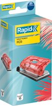 Rapid Colour'Breeze Mini Metalen Perforator FC5 - 2-Gaats - Peforeert tot 10 Vel - Koraal
