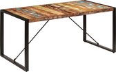 Eettafel 160x80x75 cm massief gerecycled hout