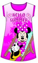 Disney Minnie Mouse pyjama - nachthemd - fuchsia - Maat 128 cm / 8 jaar