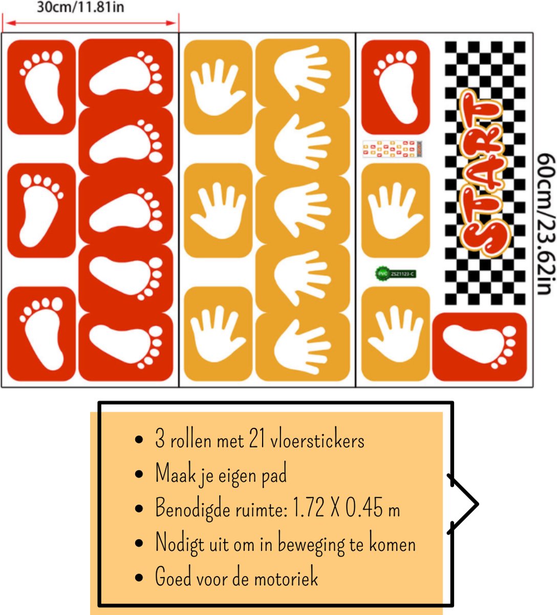 12 Stuks Nummer Hinkelspel Vloer Stickers, DIY Digitale Creatieve Vloer Stickers Grappige Kleurrijke Hinkelen Stickers Gang Decor voor Kinderkamer, Klaslokaal, Speelkamer, Kwekerij, Gang