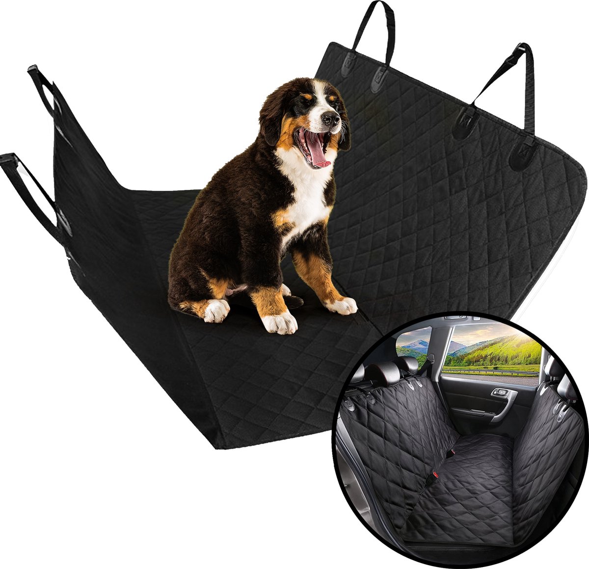 Strex Dog Blanket Siège arrière et coffre de voiture - 137 x 147 CM -  Housse de