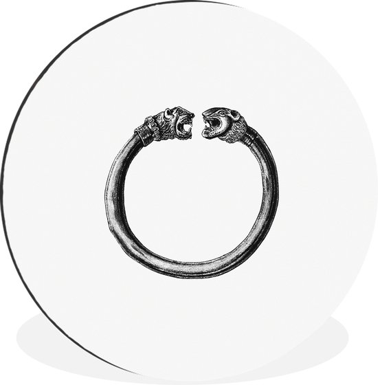 WallCircle - Wandcirkel - Muurcirkel - Viking - Ring - Armband - Aluminium - Dibond - ⌀ 60 cm - Binnen en Buiten