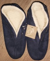 spaanse sloffen donkerblauw antislip 35/36