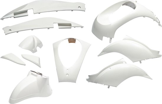 EDGE Scherm/Plaatset Sym Mio 10 Delig Wit-Metallic kappenset | bol.com