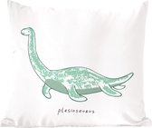 Sierkussens - Kussentjes Woonkamer - 60x60 cm - Kinderkamer - Dinosaurus - Plesiosaurus - Jongetje - Meiden - Kids