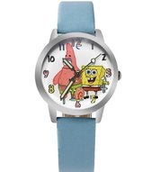 Kinderhorloge met Sponsbob afbeelding blauw bandje