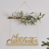 Ginger Ray - Ginger Ray - NOEL - Acryl Goud Merry Christmas Mistletoe (0,31 x 0,40 meter)