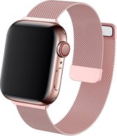 Bandje voor Apple Watch Bandje 45 mm - Rosé Bandje voor Apple Watch Series 7 45 mm Bandje - Milanees Bandje iWatch 7 45mm