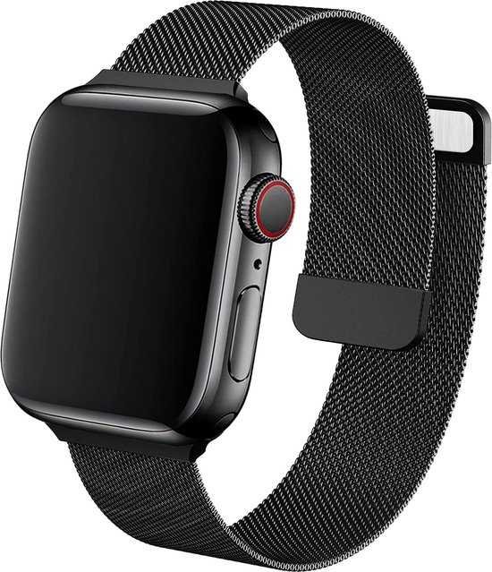 Bracelet pour Apple Watch 44mm - Bracelet noir pour Apple Watch Series 5  44mm -... | bol.com