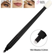 Microblading eyebrow pen 18u | Permanent Makeup 18 U Blades 0.15MM,disposable blister package