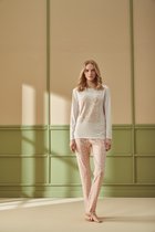Pijadore - Pyjama Set Voor Dames, Lange Mouwen, Roze - L
