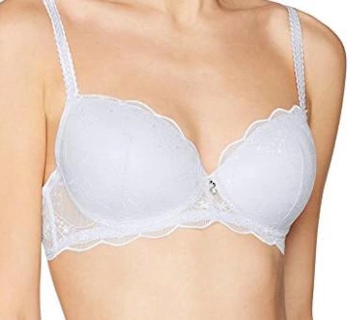Naturana padded lace beugel BH 85C wit