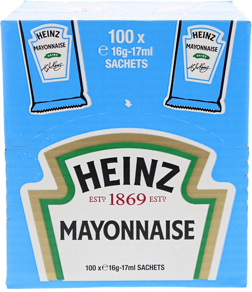 Heinz Mayonaise portie Doos 100 stuks x 1,7 cl bol