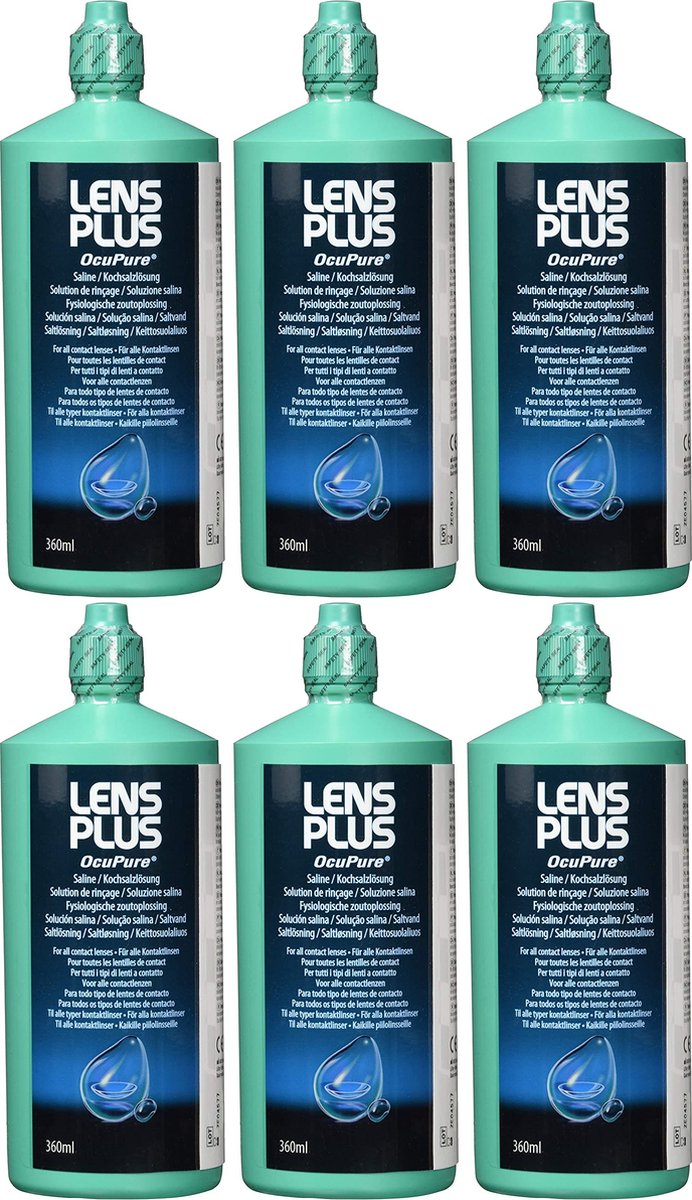 Lens Plus™ OcuPure™ Saline | 6x 360ml