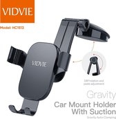 VIDVIE HC1513 | Telefoonhouder auto | Universeel | Zuignap |Mobiele telefoonhouder | Telefoon accessoires | Mobiele telefoon houder zwart
