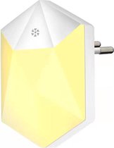 LED-nachtlampje plug-in –2 stuks - nachtlampje met sensor – Werkt op stroom – Warmlicht – Voor in de baby/kinder kamer