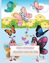 Cute butterfly coloring book for kids